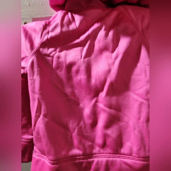 Under Armour 2T Pink and Black Zip-Up Hoodie - Picture 5 of 9